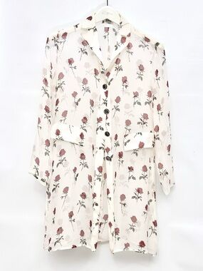 Escada 100% Silk rose patterned Blazer